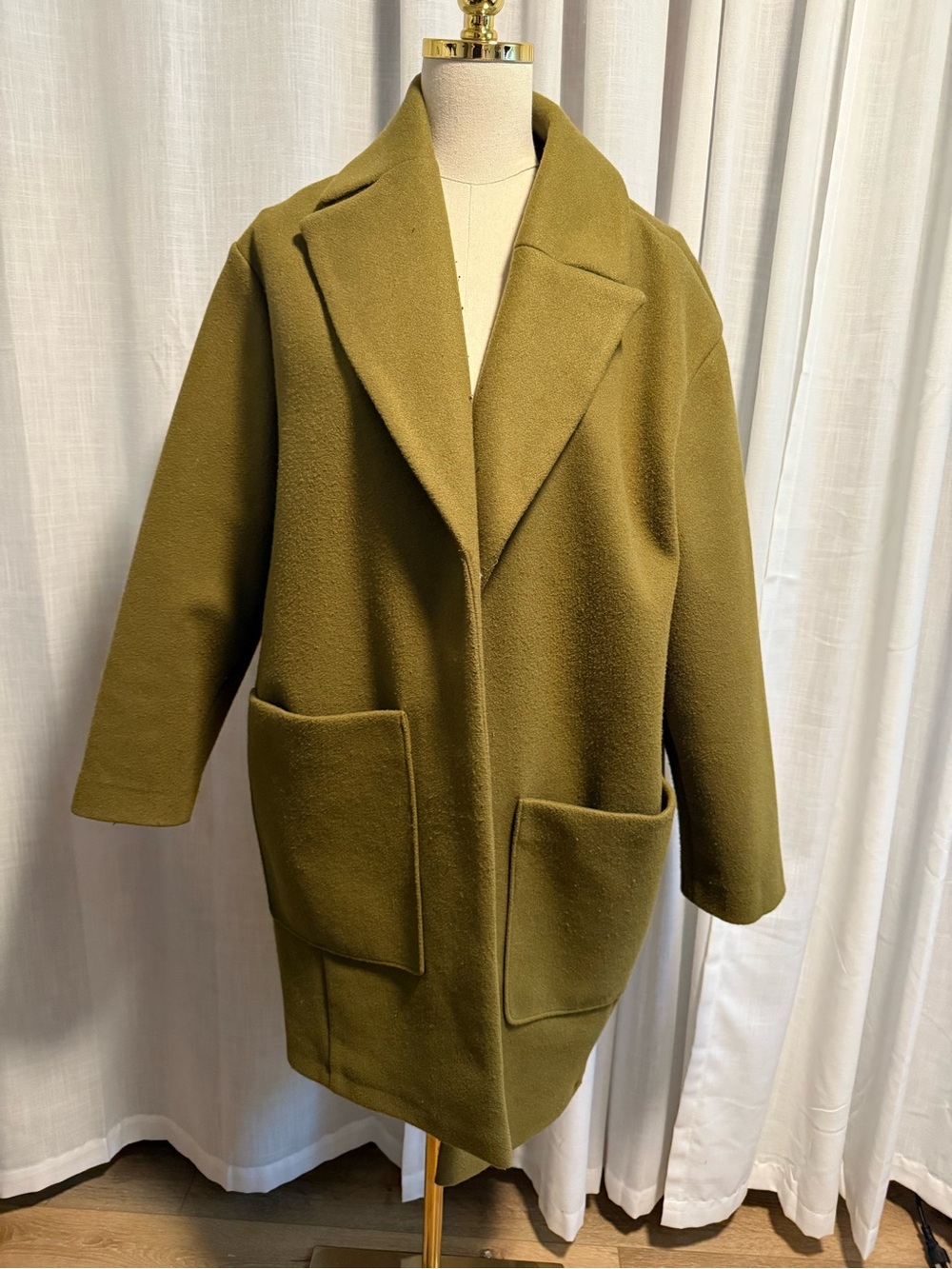 Vintage olive green top shop, jacket, extremely oversized